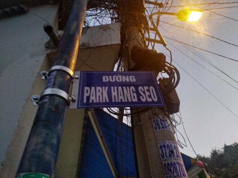 Tên đường Park Hang Seo do người dân sài gòn tự đặt gây tò mò