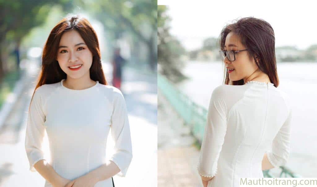 Cổ áo được đánh cong